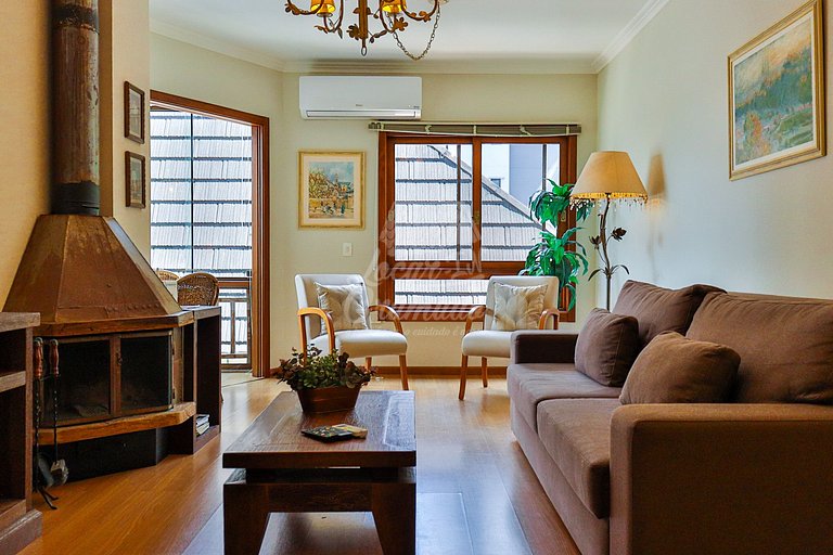 Apartamento Centro de Gramado, próximo a Rua Coberta
