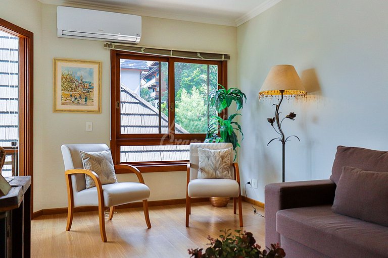 Apartamento Centro de Gramado, próximo a Rua Coberta