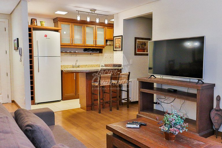 Apartamento Centro de Gramado, próximo a Rua Coberta