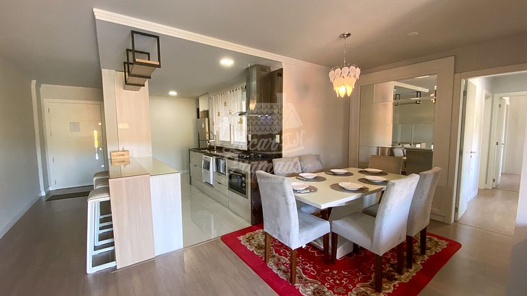 Apartamento p/ 9 Pessoas na Rua Coberta em Gramado RS