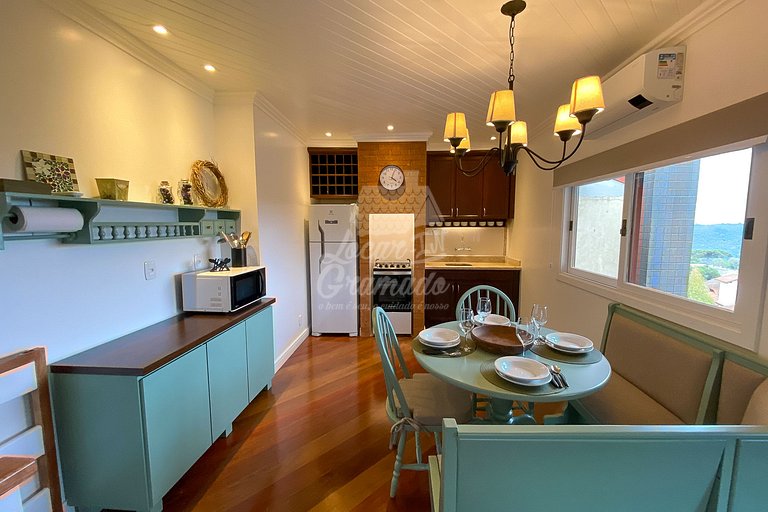 Apartamento Gramado, 20m da Rua Torta