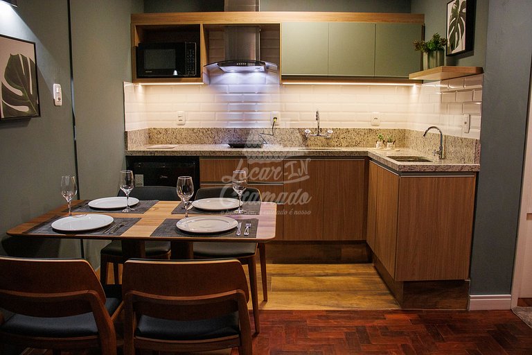 Apartamento Amplo, Gramado, 100m da Rua Coberta