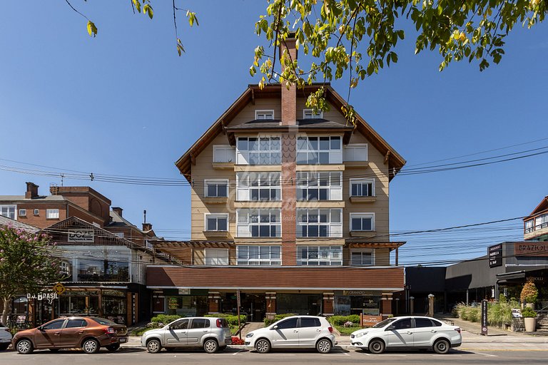 Apartamento Amplo Centro, Gramado, 100m da Rua Coberta