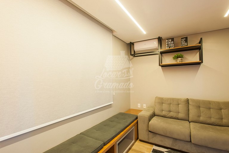 Apartamento Amplo, Gramado, 50m da Igreja de Pedra