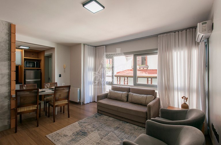 Apartamento Centro de Gramado, próximo a Rua Coberta