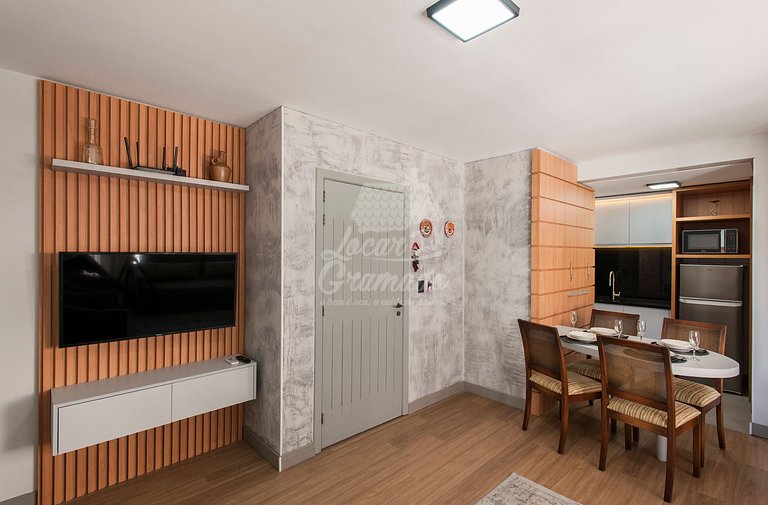 Apartamento Centro de Gramado, próximo a Rua Coberta