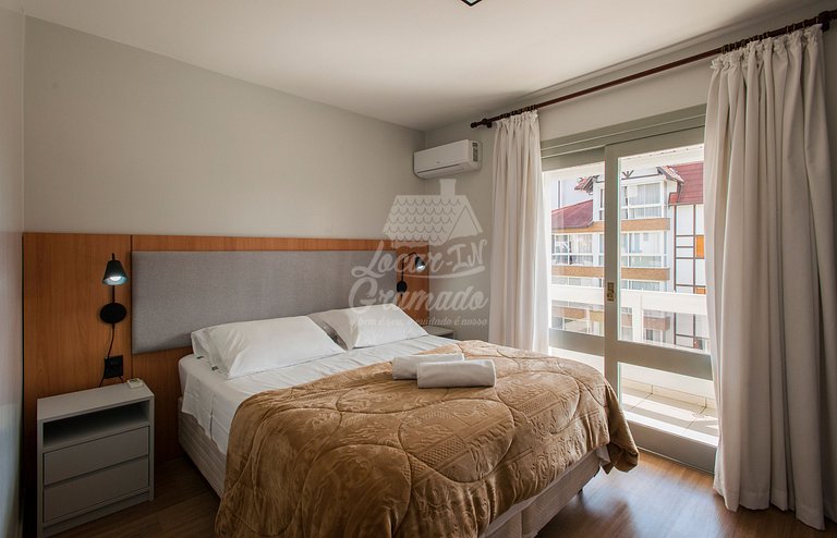 Apartamento Centro de Gramado, próximo a Rua Coberta